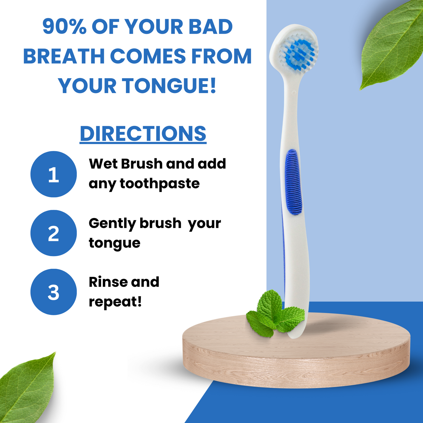 Tongue Brush for Fresh Breath Perfect Tongue Scraper for Adults and Kids, Enhance Your Oral Hygiene with Tongue Brushes, Scrapers for Bad Breath Treatment