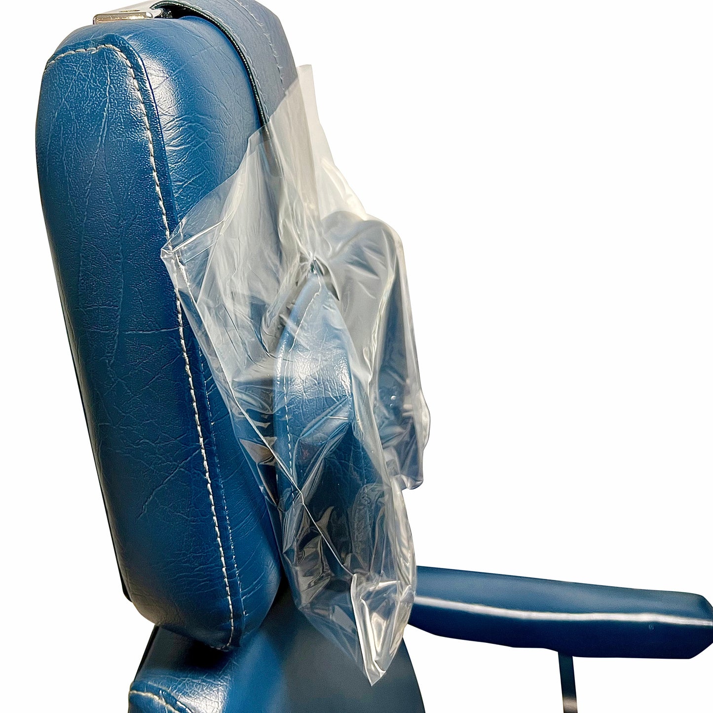 Disposable Clear Plastic Chair Cover, Head Rest Cover, Waterproof Plastic Covers for Dental Chairs, Tattoo Chair (Plastic Head Rest Sleeve (250 pcs/Box)