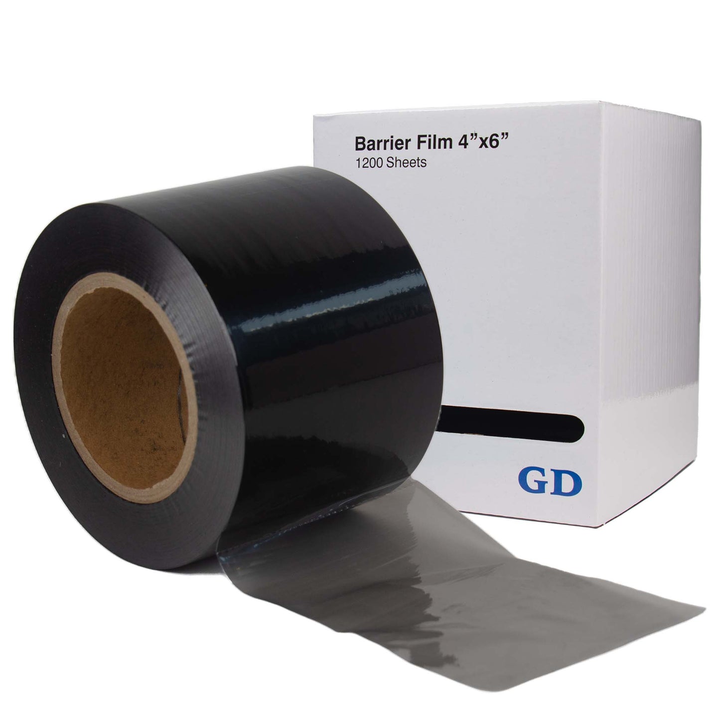 Barrier Film 1200 Sheets 4' x 6', Thick Adhesive Disposable Protective PE Film Barrier Tape