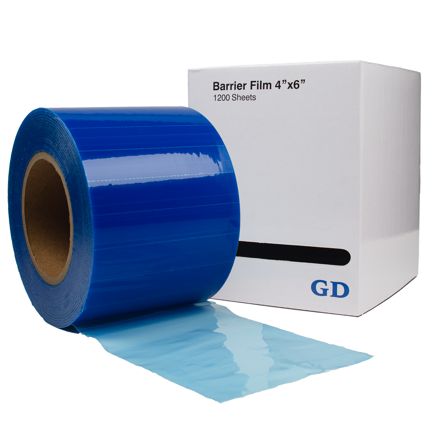 Barrier Film 1200 Sheets 4' x 6', Thick Adhesive Disposable Protective PE Film Barrier Tape