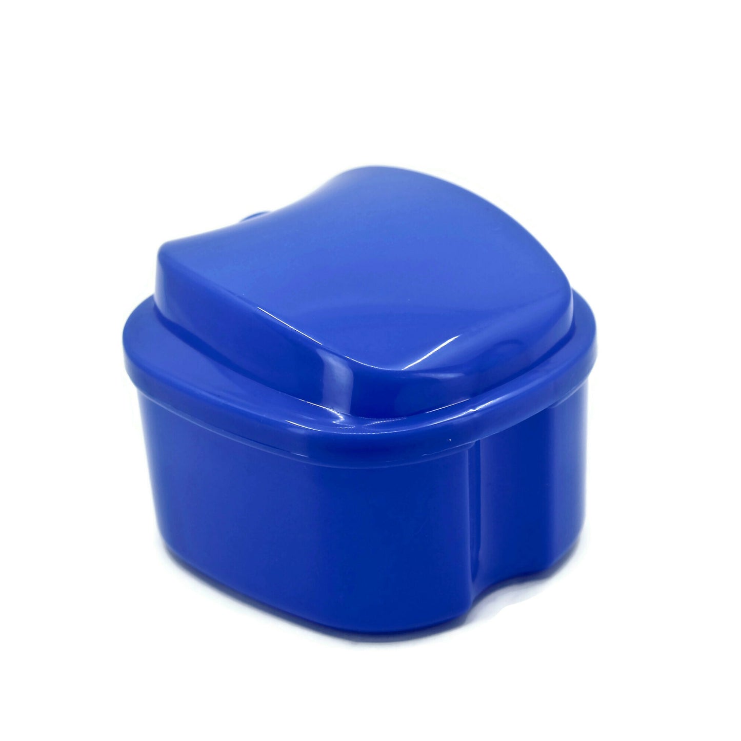 Denture Box with Strainer, Night Cleaner Denture Bath Box for Retainer, Mouthguard, False Teeth, and Denture Cleaning