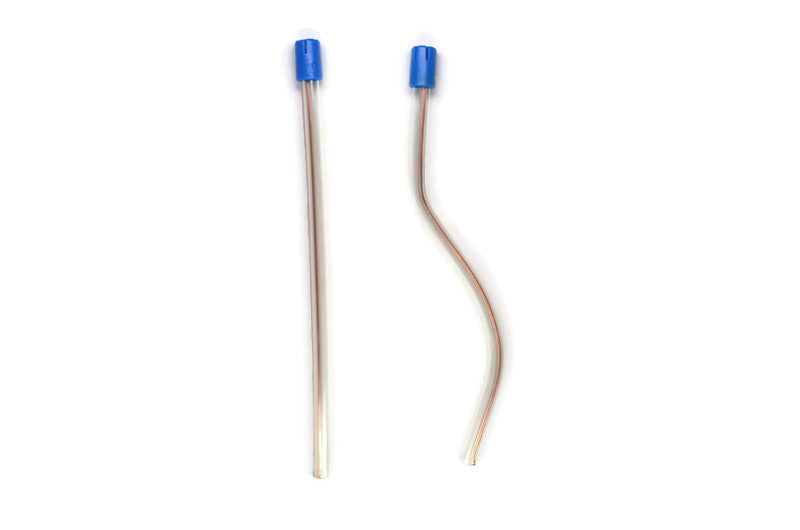 Disposable Saliva Ejectors, Clear with Blue Tip (Pack of 100)