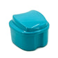 Denture Box with Strainer, Night Cleaner Denture Bath Box for Retainer, Mouthguard, False Teeth, and Denture Cleaning