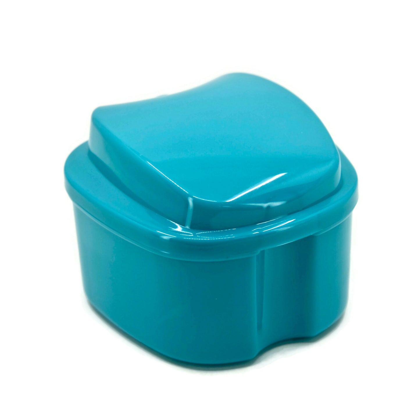 Denture Box with Strainer, Night Cleaner Denture Bath Box for Retainer, Mouthguard, False Teeth, and Denture Cleaning