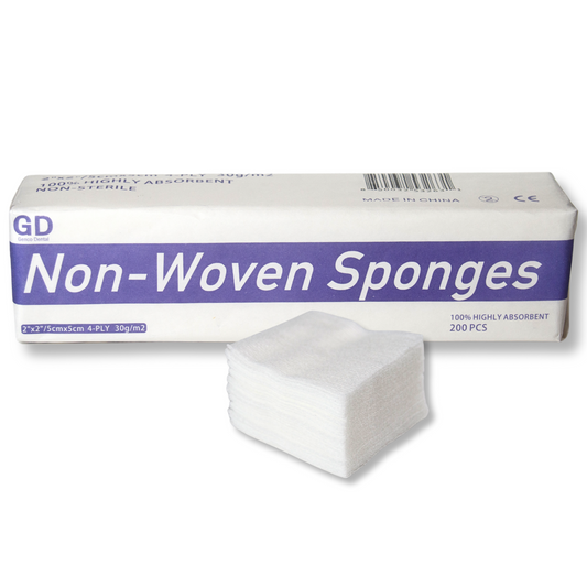 4-Ply 2x2 Gauze Pads Non-Woven Sponges, Non-Sterile Dental Gauze, Perfect for Esthetic Wipes