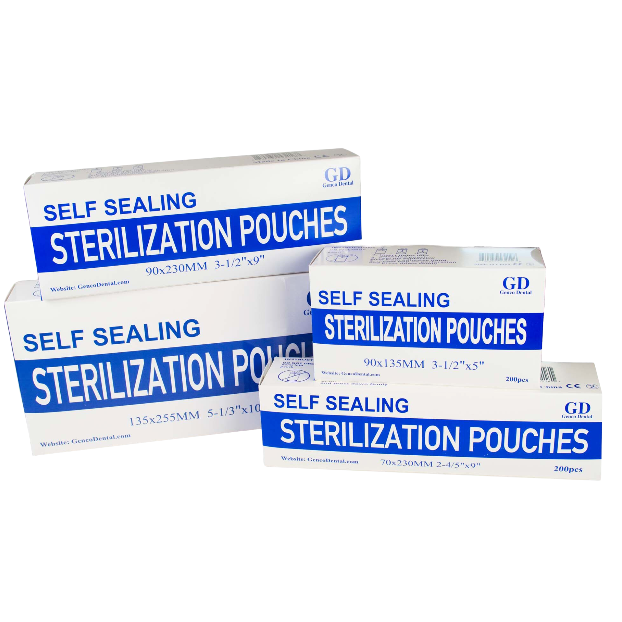 Self Seal Sterilization Pouches for Dentists, Autoclave Sterilizer Bag ...