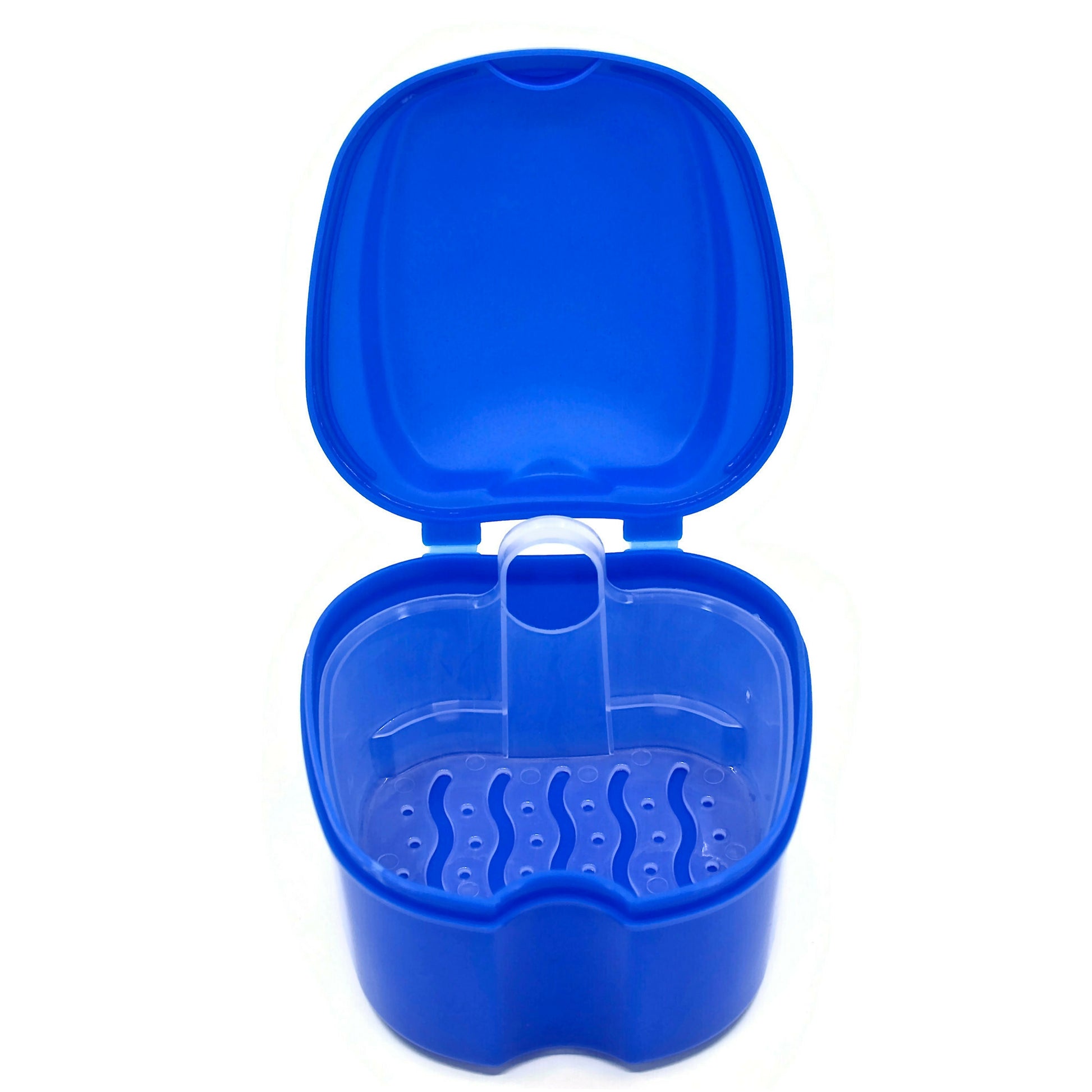Denture Storage Box With Strainer False Teeth Storage Cleaning