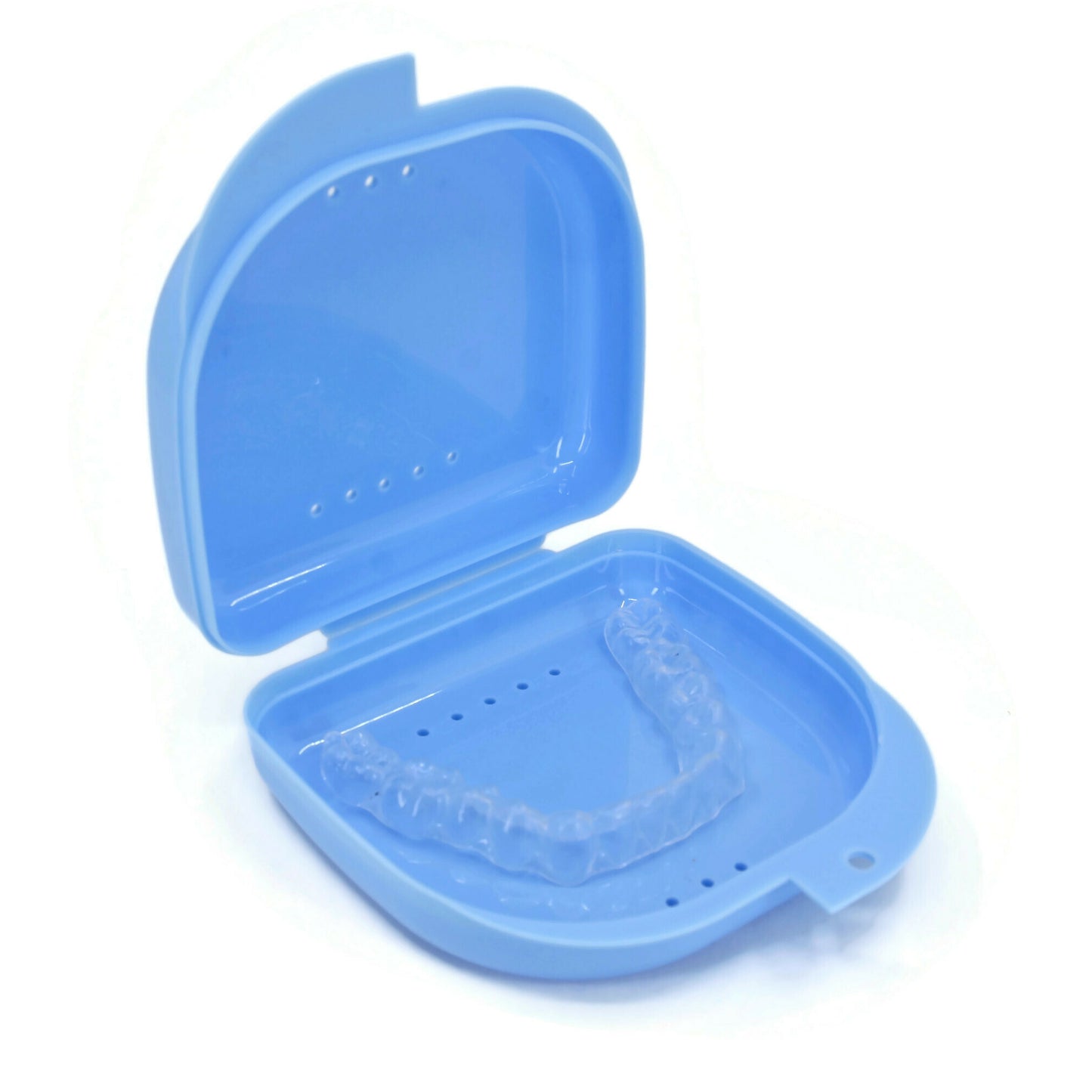 Retainer Case with Vent Holes - Orthodontic container for holding retainers, aligner, night-guard/mouth-guard. Small and Durable retainer case