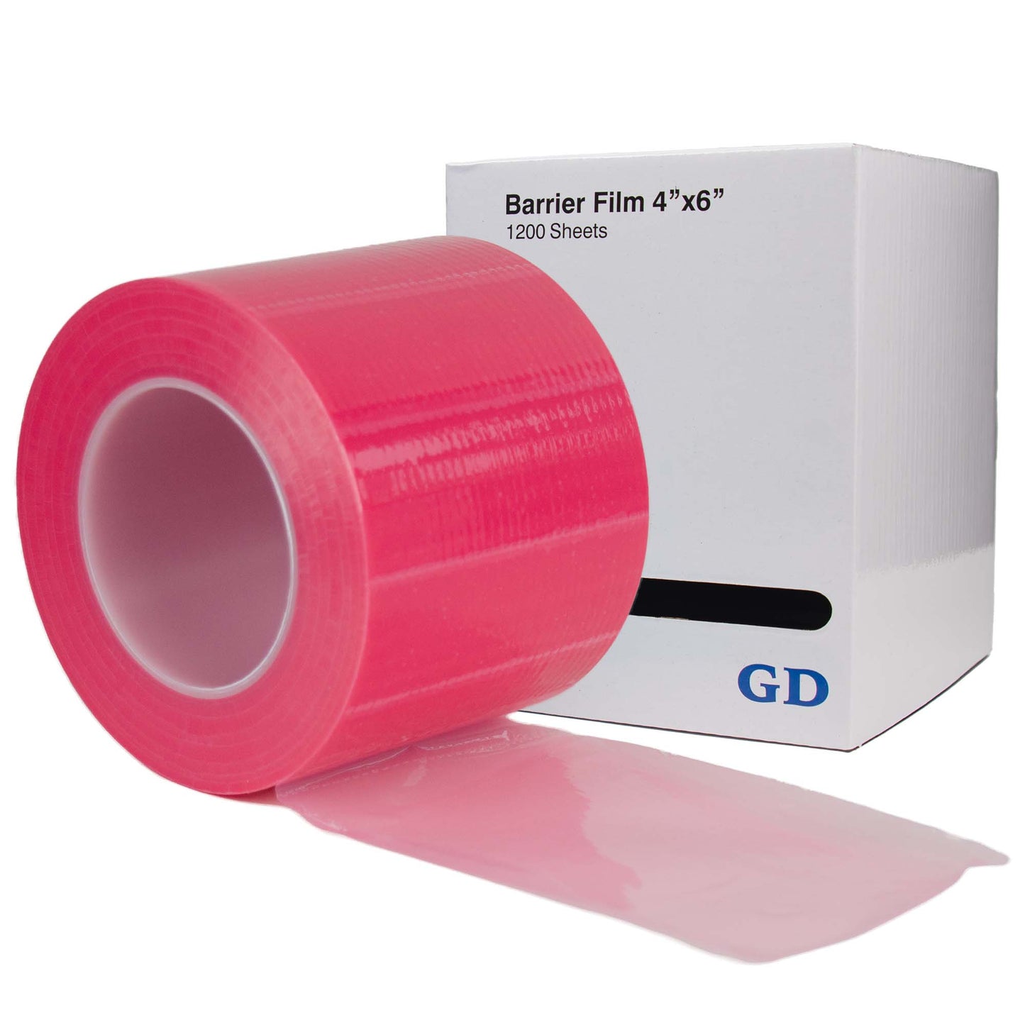 Barrier Film 1200 Sheets 4' x 6', Thick Adhesive Disposable Protective PE Film Barrier Tape
